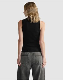 Decjuba - D-Luxe Ribbed Scoop Tank