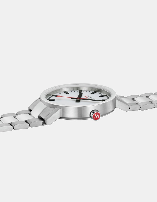 Mondaine - Mondaine Classic Silver Stainless Steel 40mm Watch