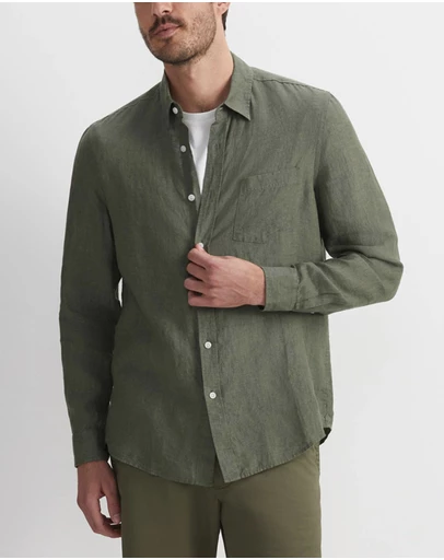 Sportscraft - Linen Long Sleeve Delave Shirt