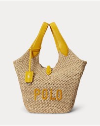 Polo Ralph Lauren - Polo Play Raffia-Leather Logo Tote
