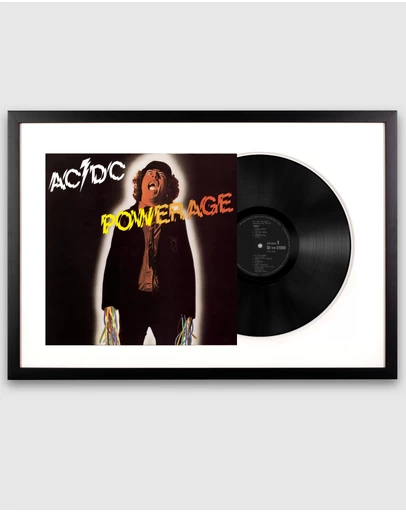 iWorld - Framed AC/DC Powerage Vinyl Album Art