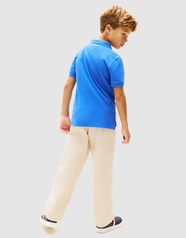 Tommy Hilfiger - Boys Regular Fit Wavy Flag Polo Shirt - Kids