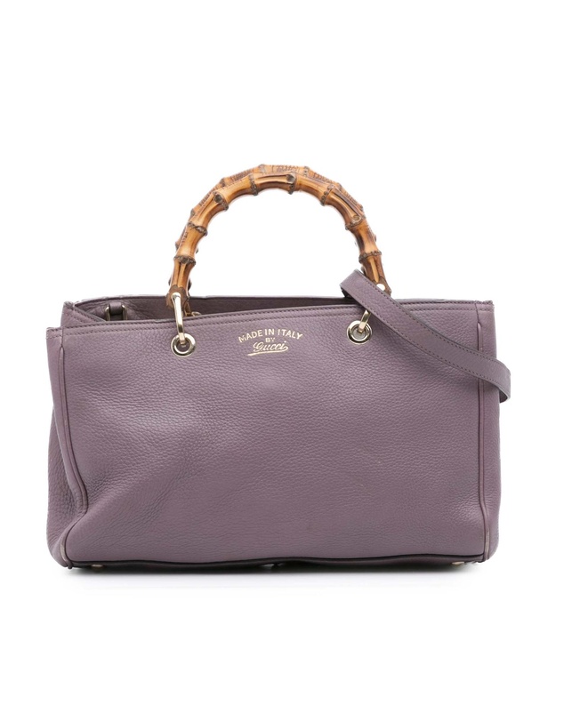 Pre-Loved by Azura Reborn - Pre-Loved Medium Calfskin Bamboo Shopper Satchel