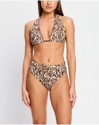 Modibodi - Swimwear Hi-Leg Period Brief Light Absorbency Sea Swirl