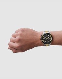 Diesel - Griffed Two Tone Chronograph Watch