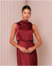 Azzurielle - Darsha Blouson Maxi Dress