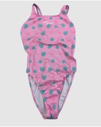 Salty Johnson - Leaves Thick Strap One Piece
