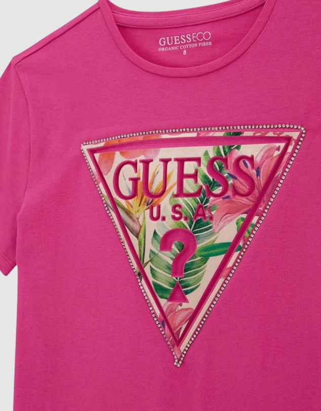 GUESS - High Low Logo T-Shirt