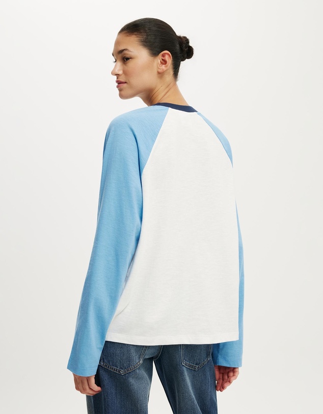 Cotton On - The Lcn Raglan Ls Graphic Tee