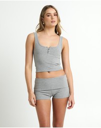 General Pants Co. Basics - Soft Knit Button Tank
