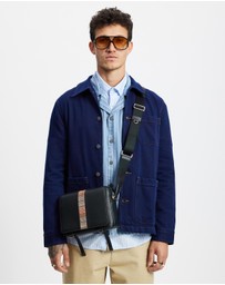 Paul Smith - Signature Stripe Trim Messenger Bag