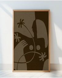 Olive et Oriel - The Land Story 6 by Shatha Al Dafai Art Print