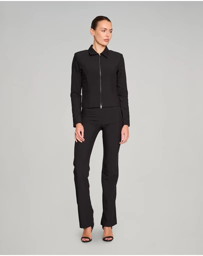 Love and Nostalgia - Motor Running Zip Jacket - Black