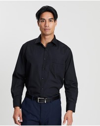 Van Heusen - Pointed Collar Long Sleeve Shirt with Classic Fit