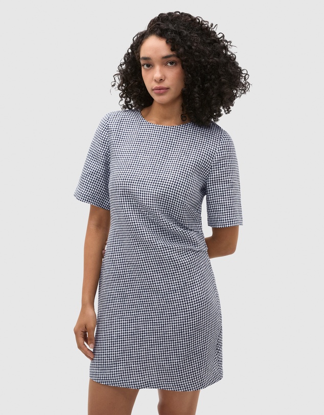 Seed Heritage - Linen Gingham Mini Dress