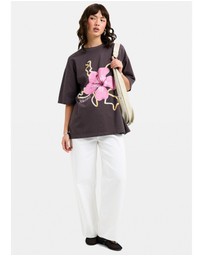 Subtitled - Hawaii Hibiscus Oversized T-Shirt