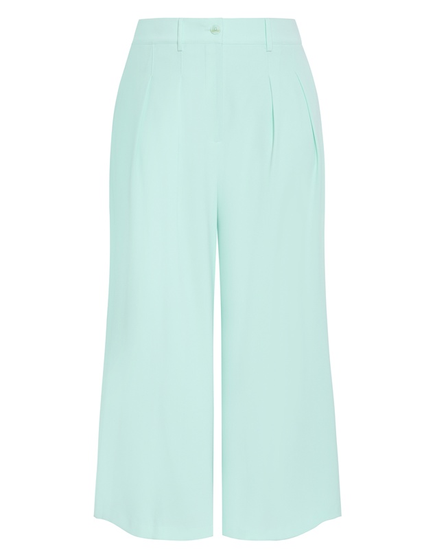 City Chic - Plus size Abbie Fully Lined Wide Leg Pant - spearmint