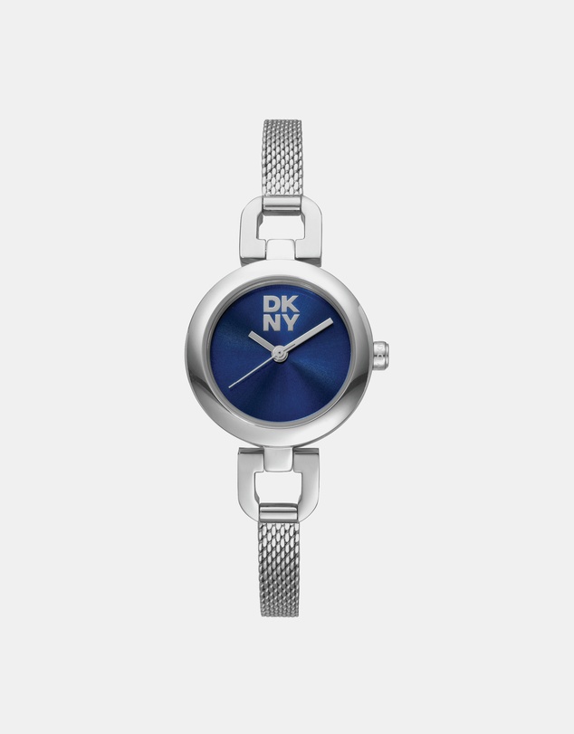 DKNY - Milanese Silver 26mm Blue Dial Womens Watch