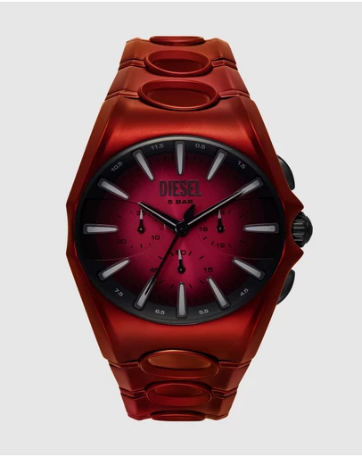 Diesel - D-Curve Red Chronograph Watch