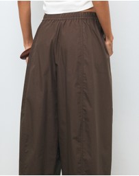 AERE - Organic Cotton Barrel Leg Pants
