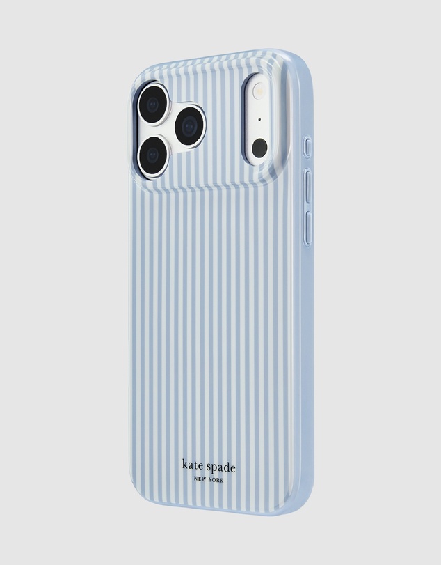 Kate Spade - Kate Spade Faux Stripe Dimond MagSafe Case for iPhone 18 Pro / 17 Pro