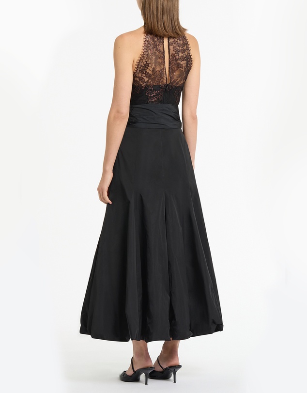 Carla Zampatti - Black Metallic Lace Halter Top