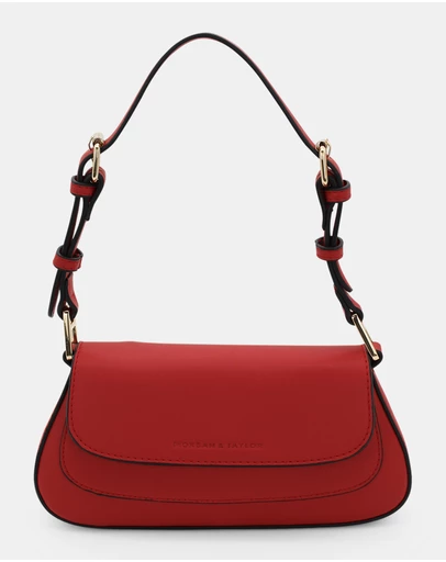 Morgan & Taylor - Hailey Shoulder Bag in Bright Red