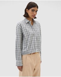 Oroton - Check Bomber Shirt