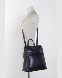 Evity - Maya Leather Convertible Backpack