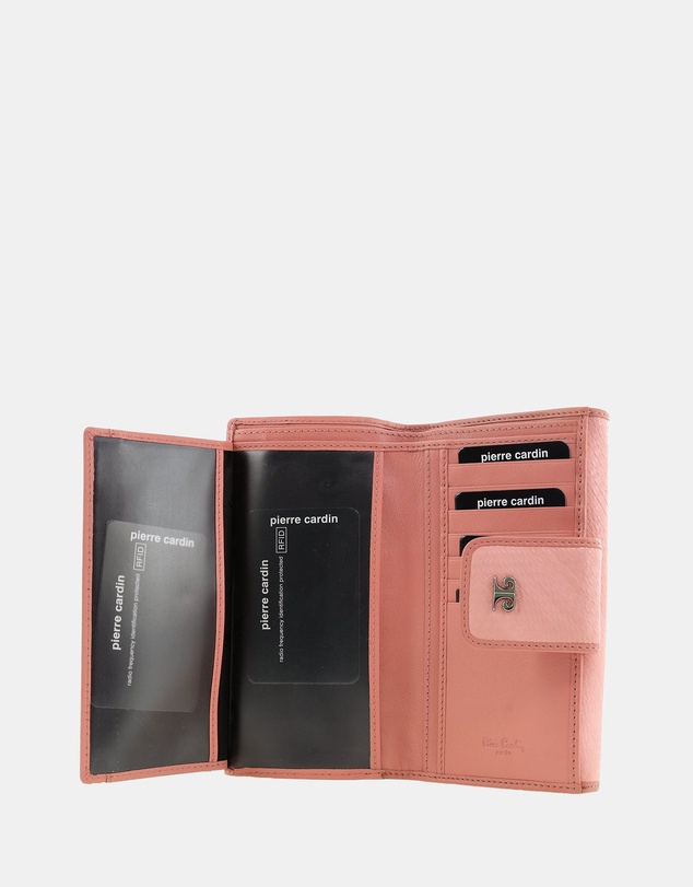 Pierre Cardin - Pierre Cardin Genuine Leather Ladies Bi-Fold Wallet