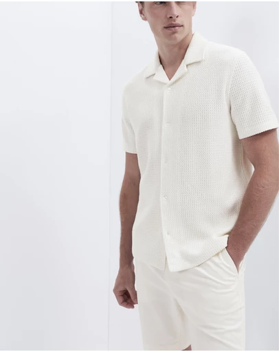 UNISON - Open Weave Regular Fit Shirt