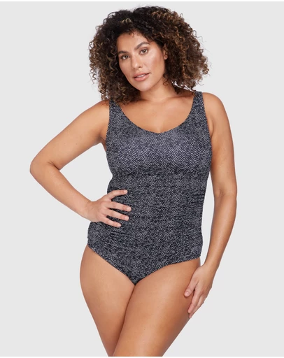 Artesands - Zig Zag Black Raphael E/F Underwire One Piece
