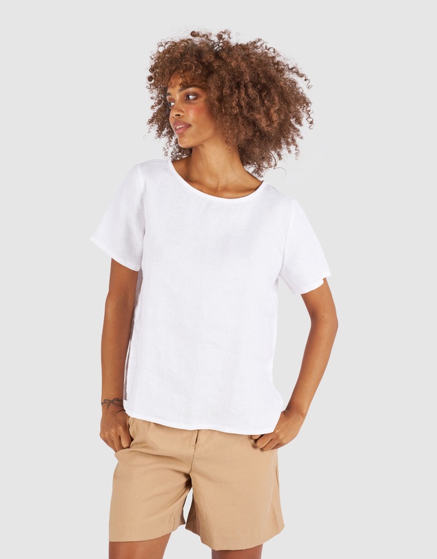 CAMIXA - Teena Linen T-shirt Top