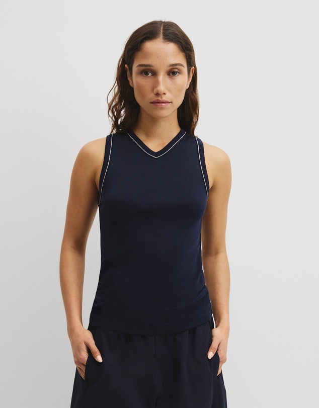 Country Road - Contrast Stitch Tank