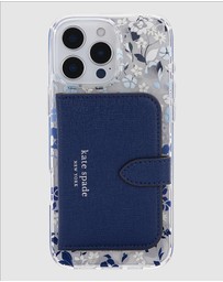 Kate Spade - Kate Spade Flowerbed Blue Case & Wallet Bundle Pack