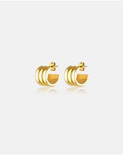 CENDRE - Liv Hoop Earrings 18k Gold