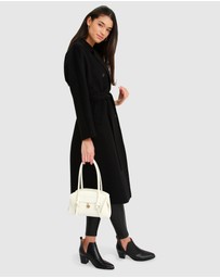 Belle & Bloom - Boss Girl Double-Breasted Lined Wool Coat