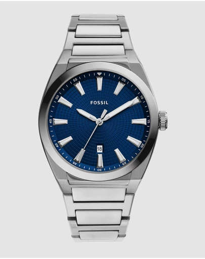 Fossil - Everett Silver-Tone Analogue Watch FS5822