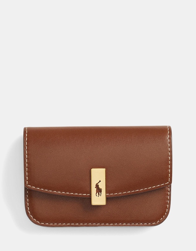 Polo Ralph Lauren - Polo ID Leather Fold-Over Card Case - The ICONIC Exclusive