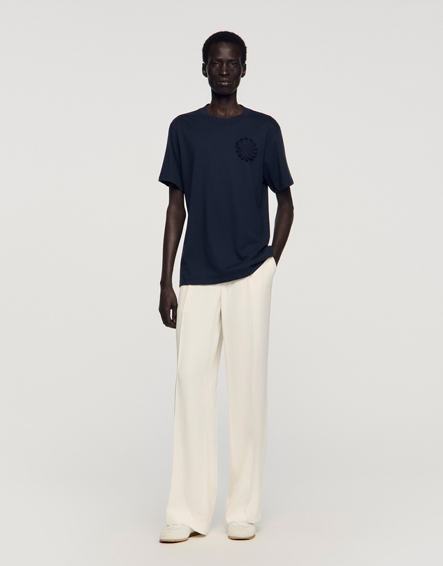 Sandro - Crochet Flower Tee Shirt