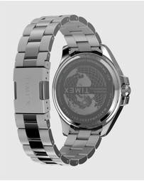 TIMEX - Harborside Coast Multifunction 43mm Stainless Steel Bracelet Watch