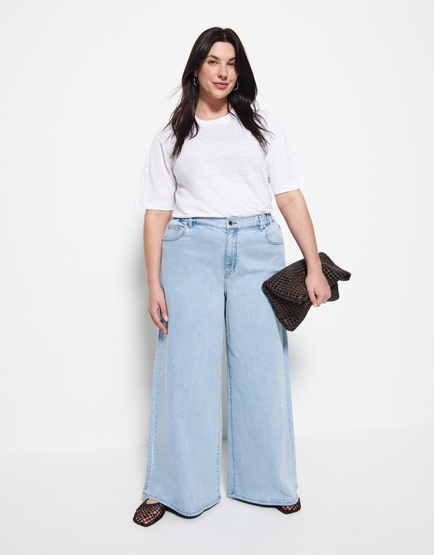 Commonry - Elasticated Wide Leg Jean