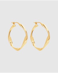 Najo - Garden of Eden Yellow Gold Hoop Earring