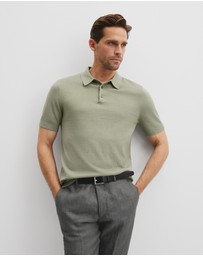 Country Road - Australian Cotton Blend Silk Button Polo