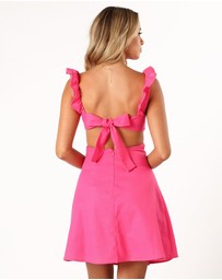 Petal & Pup - Libbie Mini Dress - Hot Pink