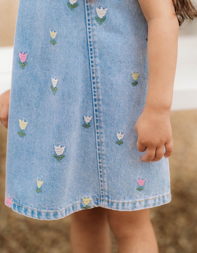 Fox & Finch - Sundae Denim Tulip Dress - Kids