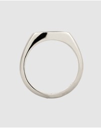 Kuzzoi - ICONIC EXCLUSIVE - Ring Male Signet Enamel 925 Sterling Silver