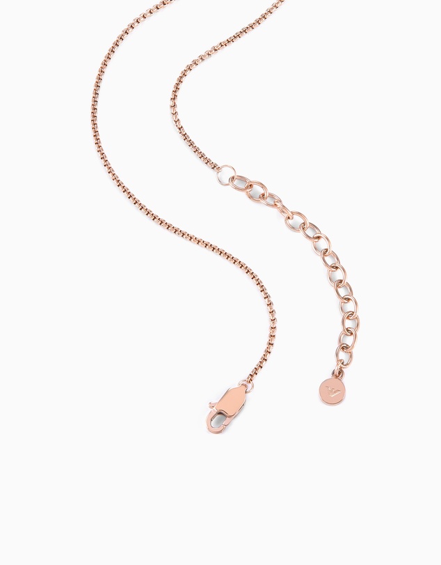 Emporio Armani - Rose Gold Tone Pendant Necklace