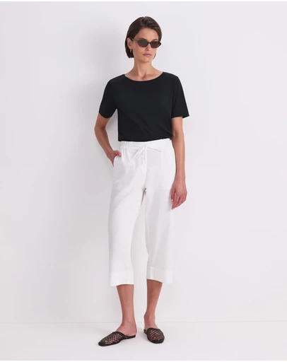 Sportscraft - Rosa Crop Linen Pant