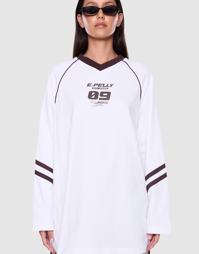 ENA PELLY - Marlie V-Neck LS Tee